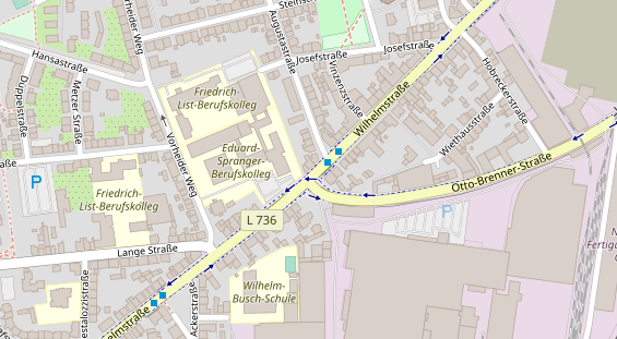 Friseur auf Satellitenbild