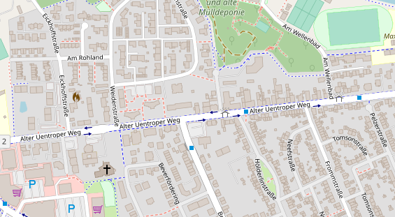 Friseur auf Satellitenbild