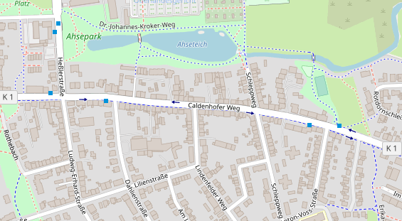 Friseur auf Satellitenbild