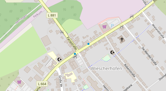 Friseur auf Satellitenbild