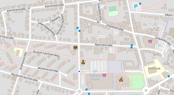 Friseur auf Satellitenbild