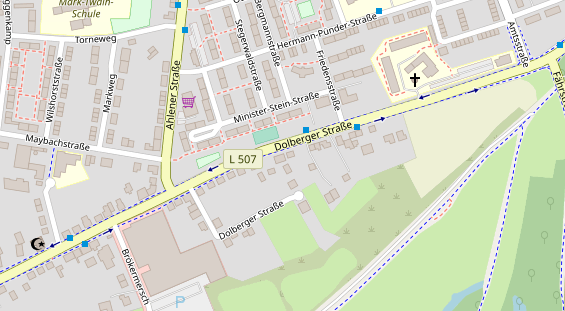 Friseur auf Satellitenbild