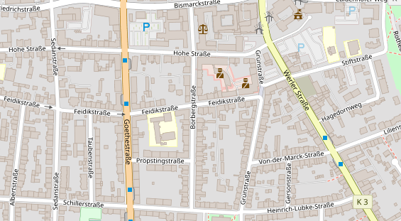 Friseur auf Satellitenbild