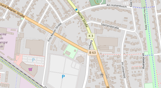 Friseur auf Satellitenbild