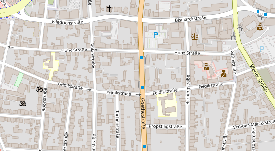 Friseur auf Satellitenbild