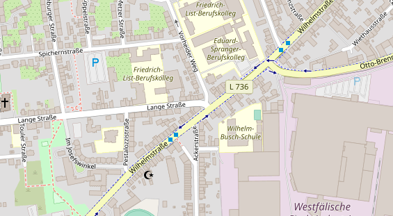 Friseur auf Satellitenbild