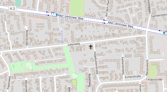 Friseur auf Satellitenbild