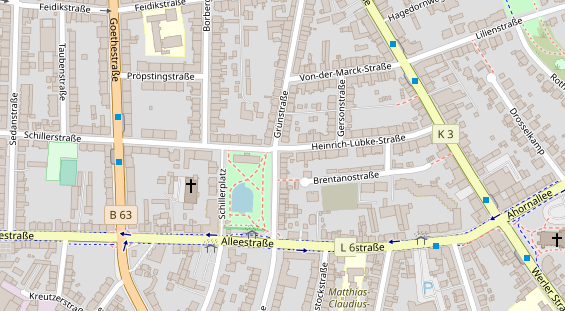 Friseur auf Satellitenbild