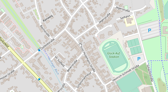 Friseur auf Satellitenbild