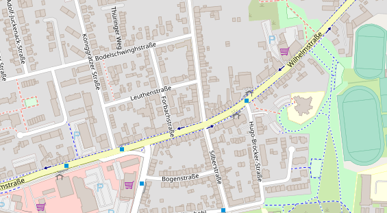 Friseur auf Satellitenbild