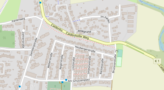 Friseur auf Satellitenbild