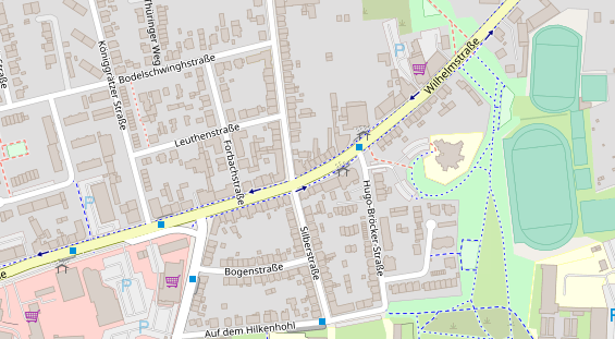 Friseur auf Satellitenbild