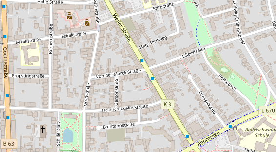 Friseur auf Satellitenbild