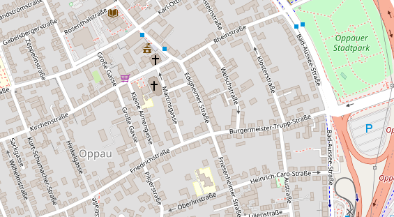 Friseur auf Satellitenbild