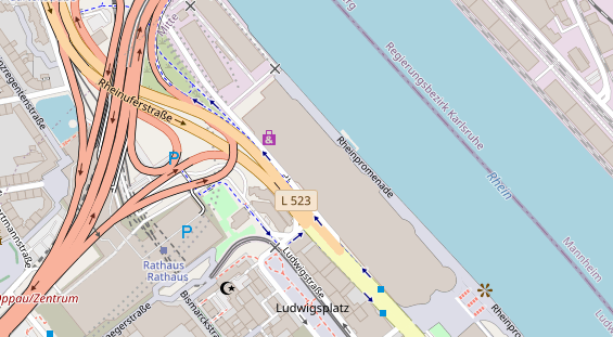 Friseur auf Satellitenbild