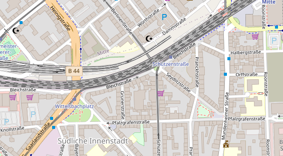 Friseur auf Satellitenbild