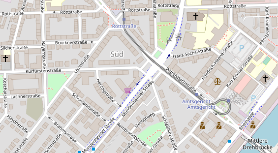 Friseur auf Satellitenbild