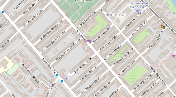 Friseur auf Satellitenbild