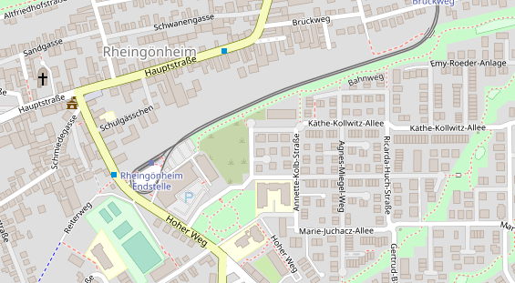 Friseur auf Satellitenbild