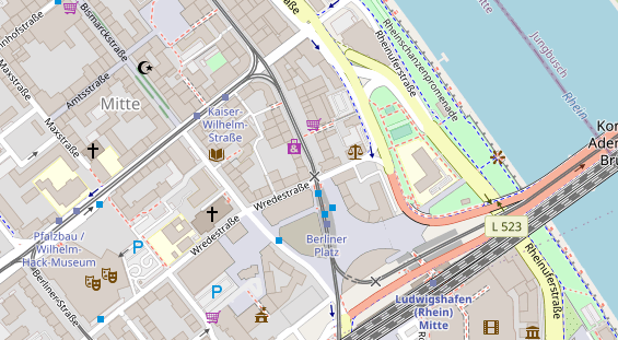 Friseur auf Satellitenbild