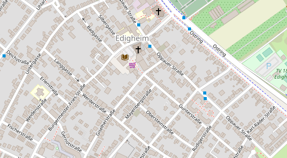 Friseur auf Satellitenbild