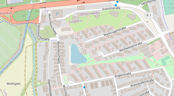 Friseur auf Satellitenbild