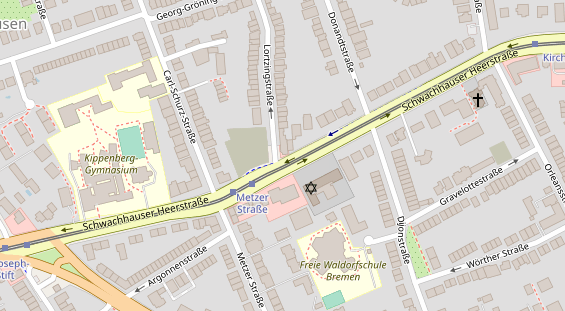 Friseur auf Satellitenbild