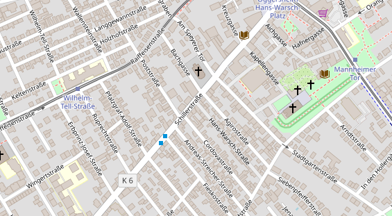 Friseur auf Satellitenbild