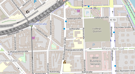 Friseur auf Satellitenbild