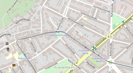 Friseur auf Satellitenbild