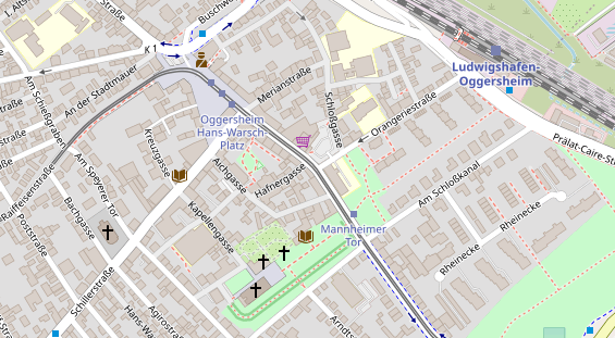 Friseur auf Satellitenbild