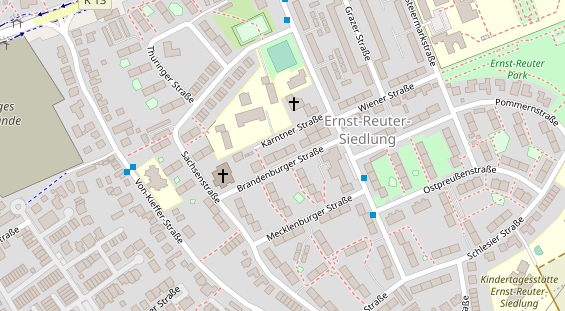 Friseur auf Satellitenbild