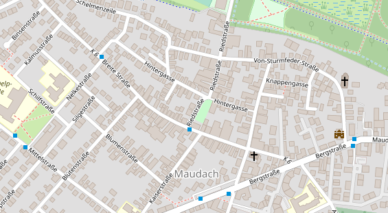 Friseur auf Satellitenbild