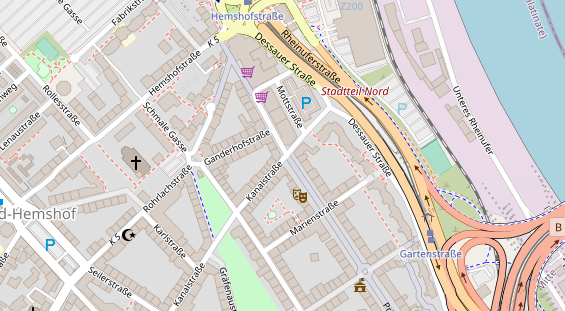 Friseur auf Satellitenbild