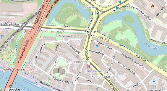 Friseur auf Satellitenbild