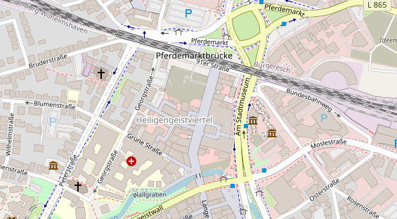 Friseur auf Satellitenbild