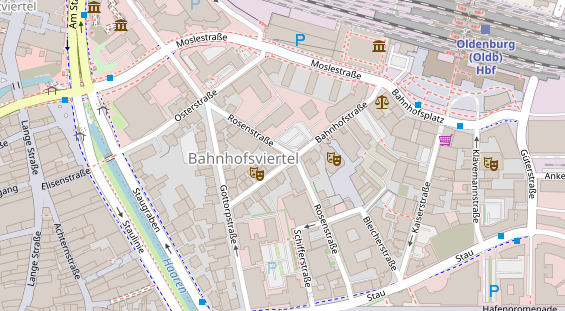 Friseur auf Satellitenbild