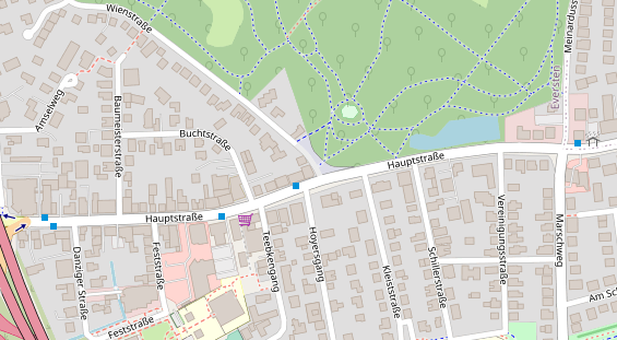 Friseur auf Satellitenbild