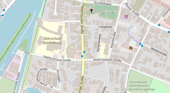 Friseur auf Satellitenbild