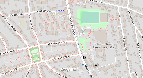 Friseur auf Satellitenbild