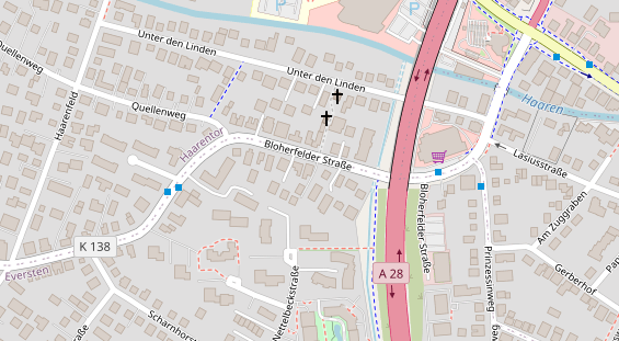 Friseur auf Satellitenbild