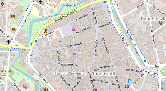 Friseur auf Satellitenbild