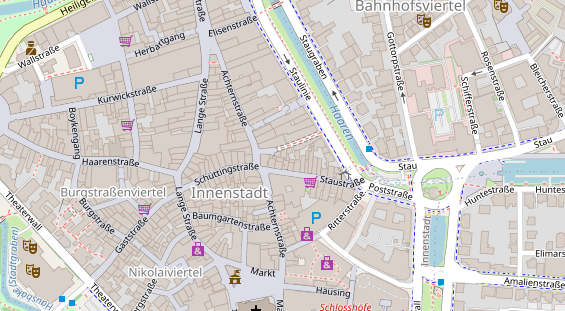 Friseur auf Satellitenbild