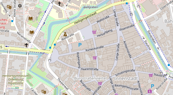 Friseur auf Satellitenbild