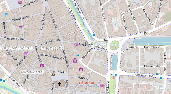 Friseur auf Satellitenbild