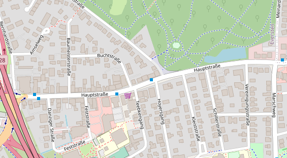 Friseur auf Satellitenbild