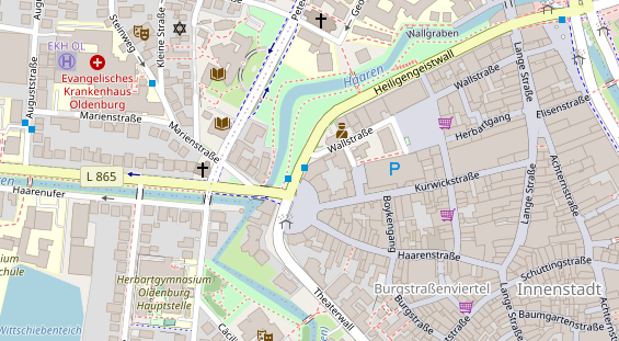 Friseur auf Satellitenbild