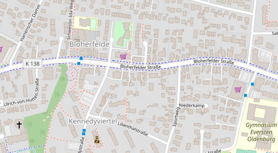 Friseur auf Satellitenbild