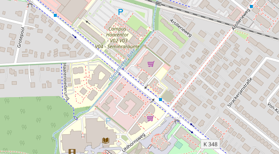 Friseur auf Satellitenbild