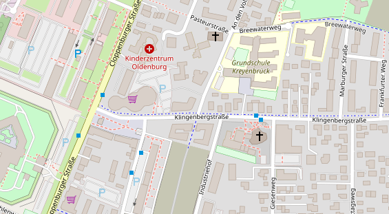 Friseur auf Satellitenbild